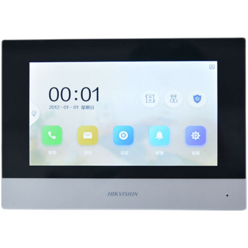 ?？低暱梢晫χv室內機單元門樓宇觸摸屏7寸室內屏DS-KH6320-C